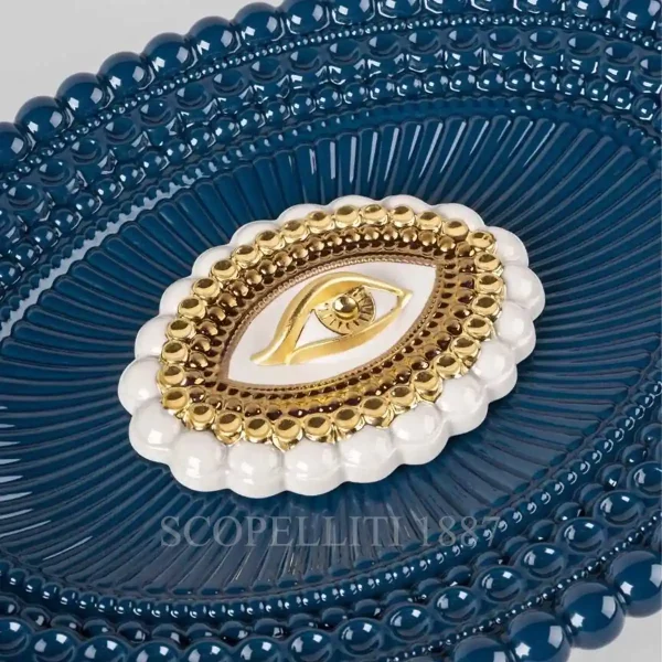 lladro lovers eyes tray blue