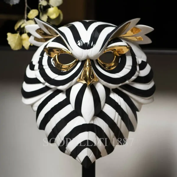 lladro fierce portraits owl mask