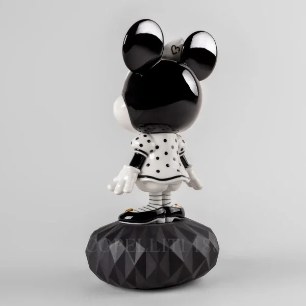 lladro minnie sculpture black white