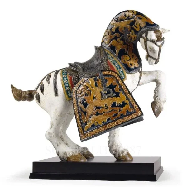 lladro oriental horse sculpture