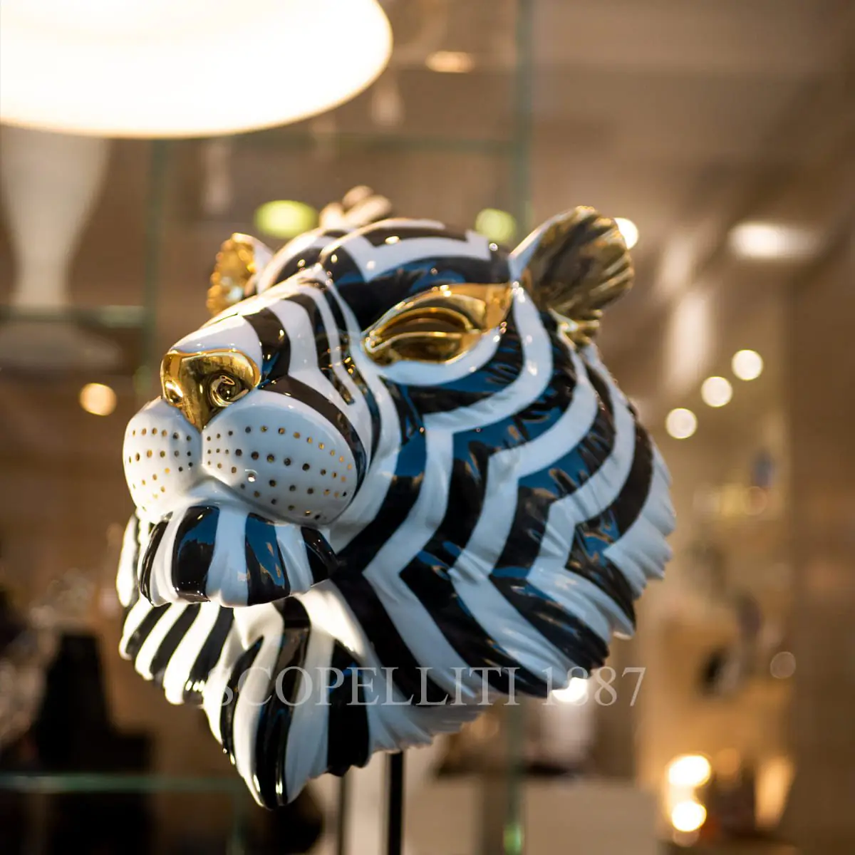 lladro fierce portraits tiger mask