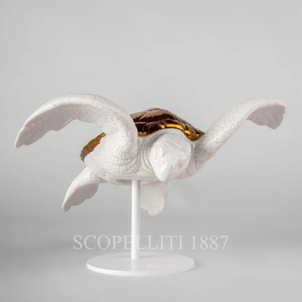 lladro sea turtle i sculpture