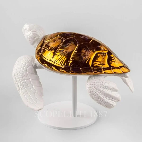 lladro sea turtle ii sculpture