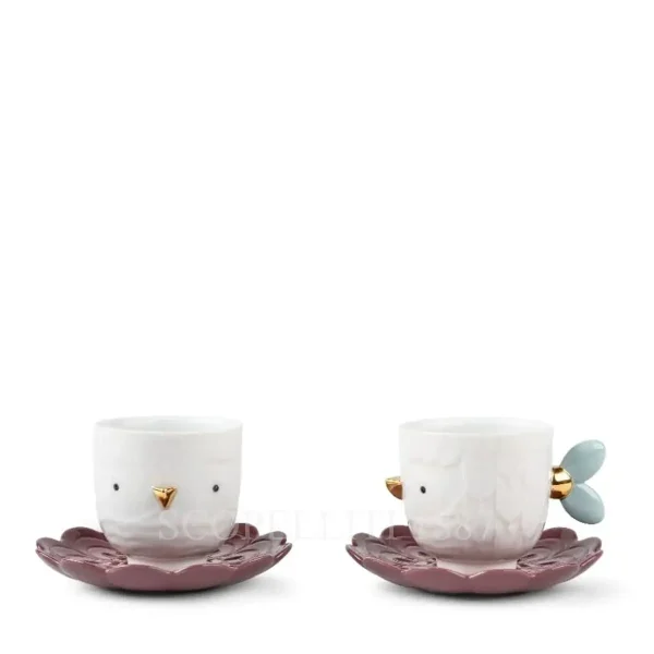 lladro set for two cup and saucer kawki