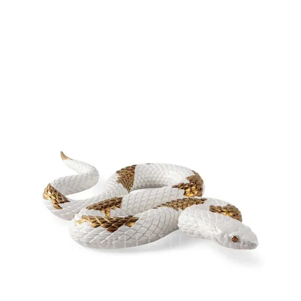lladro snake porcelain figurine