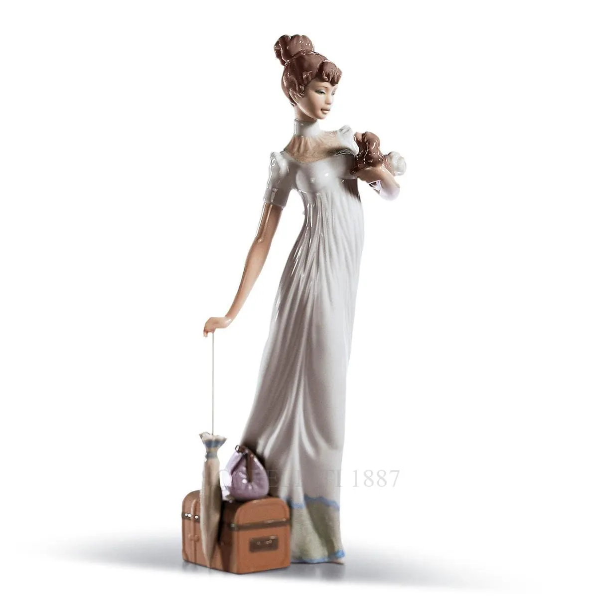 lladro travelling companions porcelain figurine