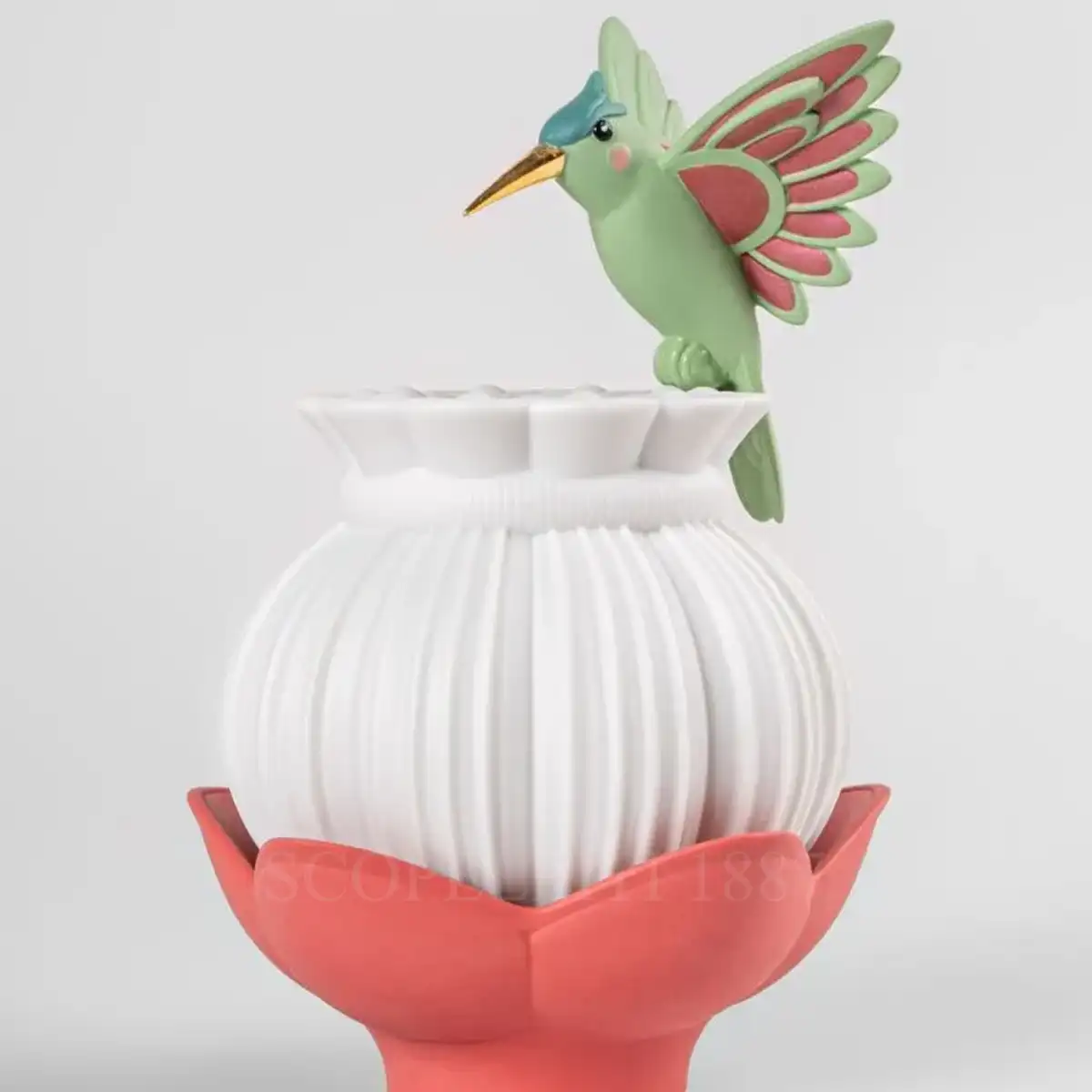 lladro utopical wireless lamp with bird