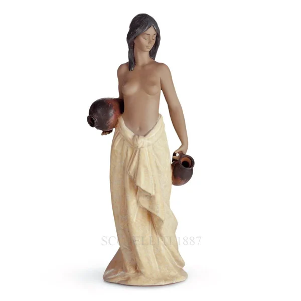 lladro water girl porcelain figurine