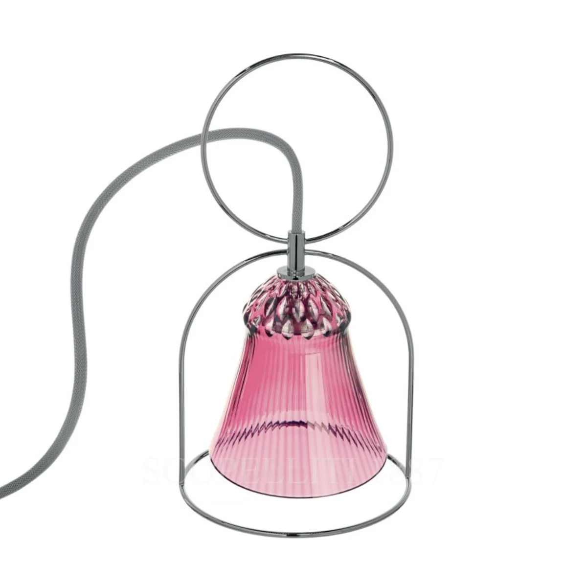 saint louis apollo amethyst table lamp