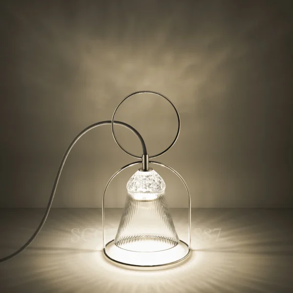 saint louis apollo clear table lamp