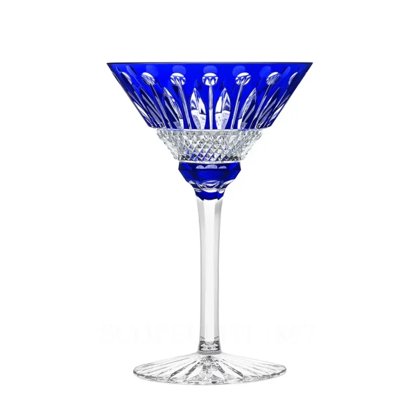 saint louis cocktail glass tommy dark blue