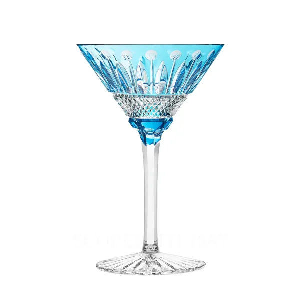saint louis cocktail glass tommy light blue