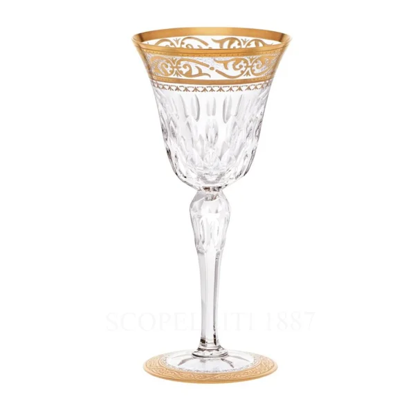 saint louis stella gold american water glass