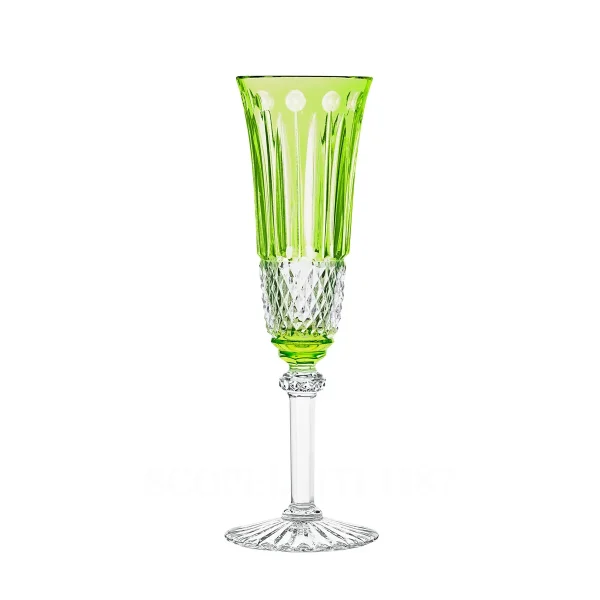 saint louis tommy champagne flute light green