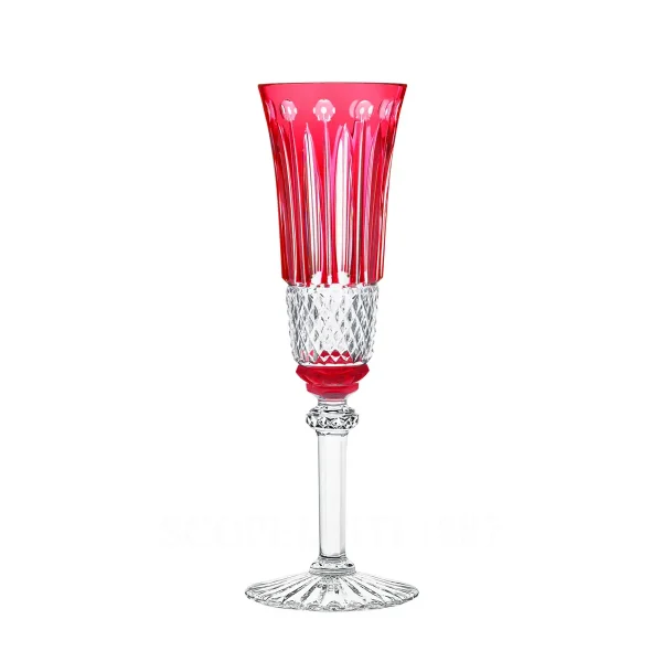 saint louis tommy champagne flute red