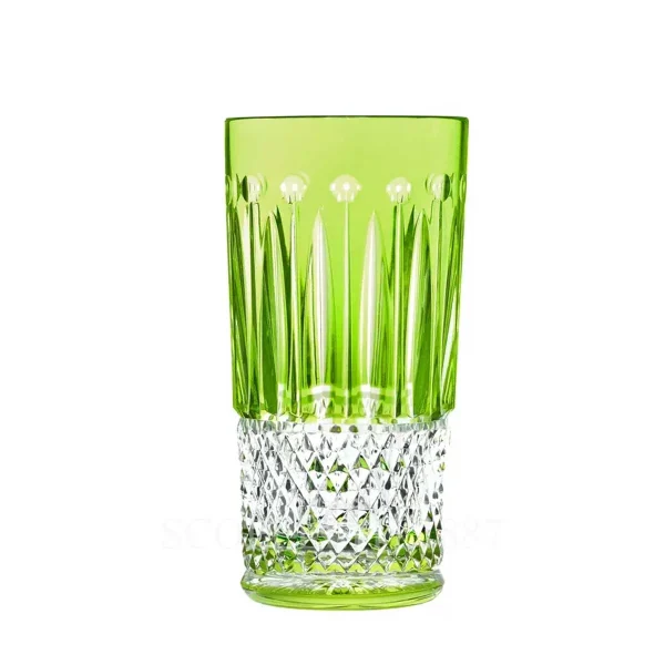 saint louis tommy crystal highball light green