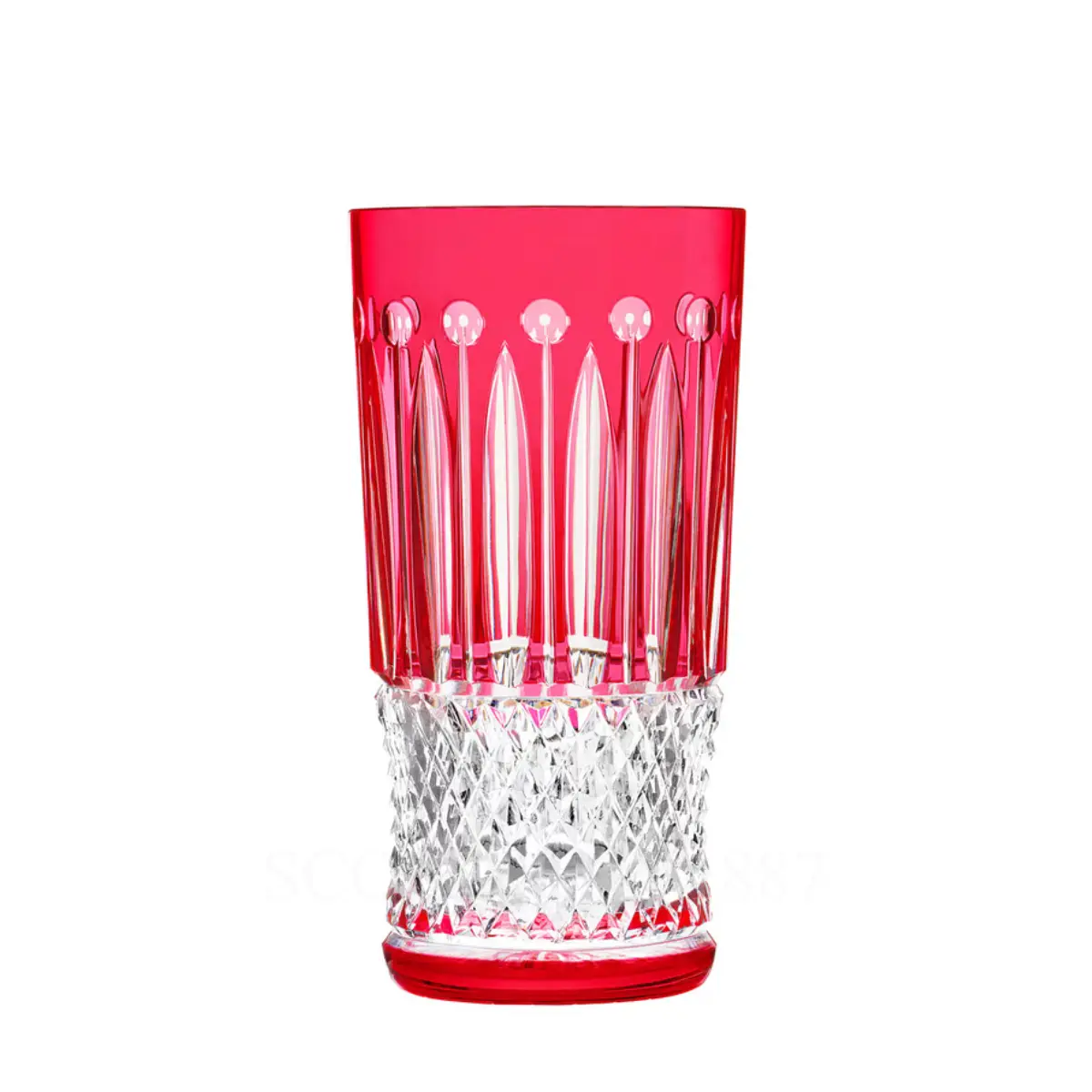 saint louis tommy crystal highball red