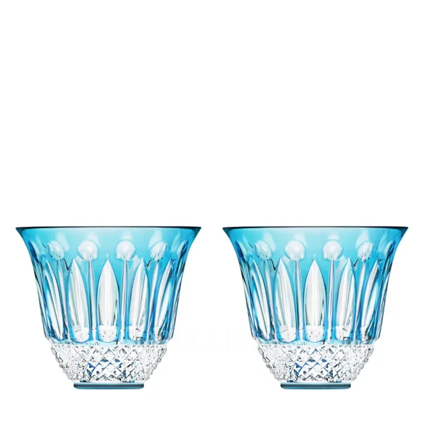 saint louis tommy flared tumbler light blue set of 2
