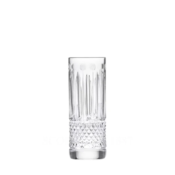 saint louis tommy vodka glass in hand-cut crystal, part of collectible saint louis luxury barware