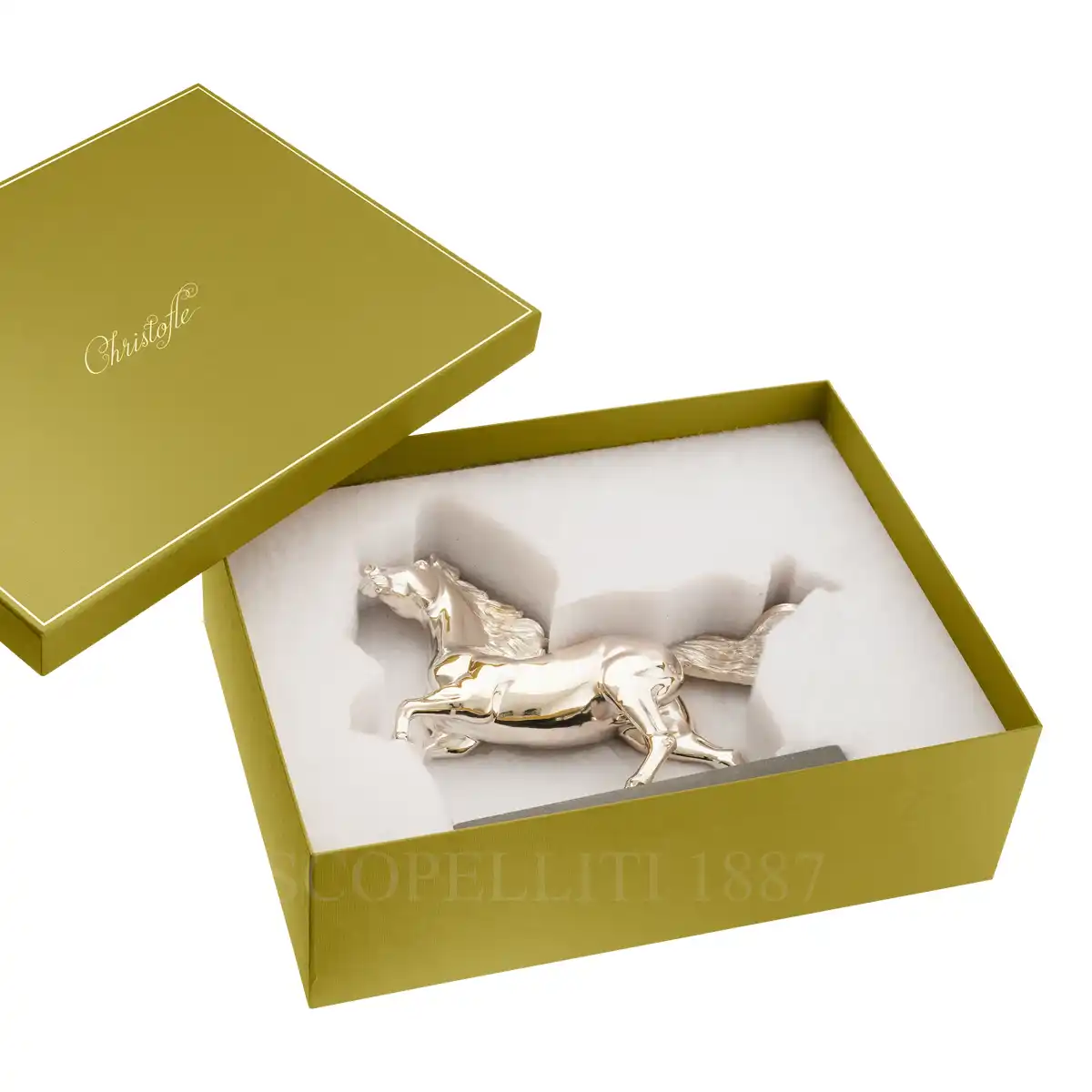 christofle horse statue with box