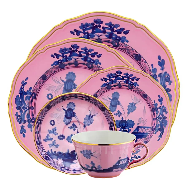 ginori 1735 oriente italiano azalea 5 piece place setting