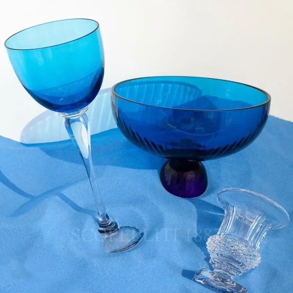 saint louis amadeus hock glass sky blue