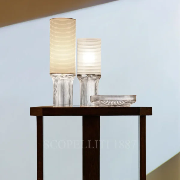 saint louis cadence crystal bowl and lamps