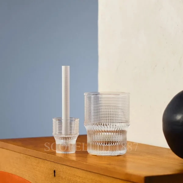 saint louis cadence crystal candleholder and votive