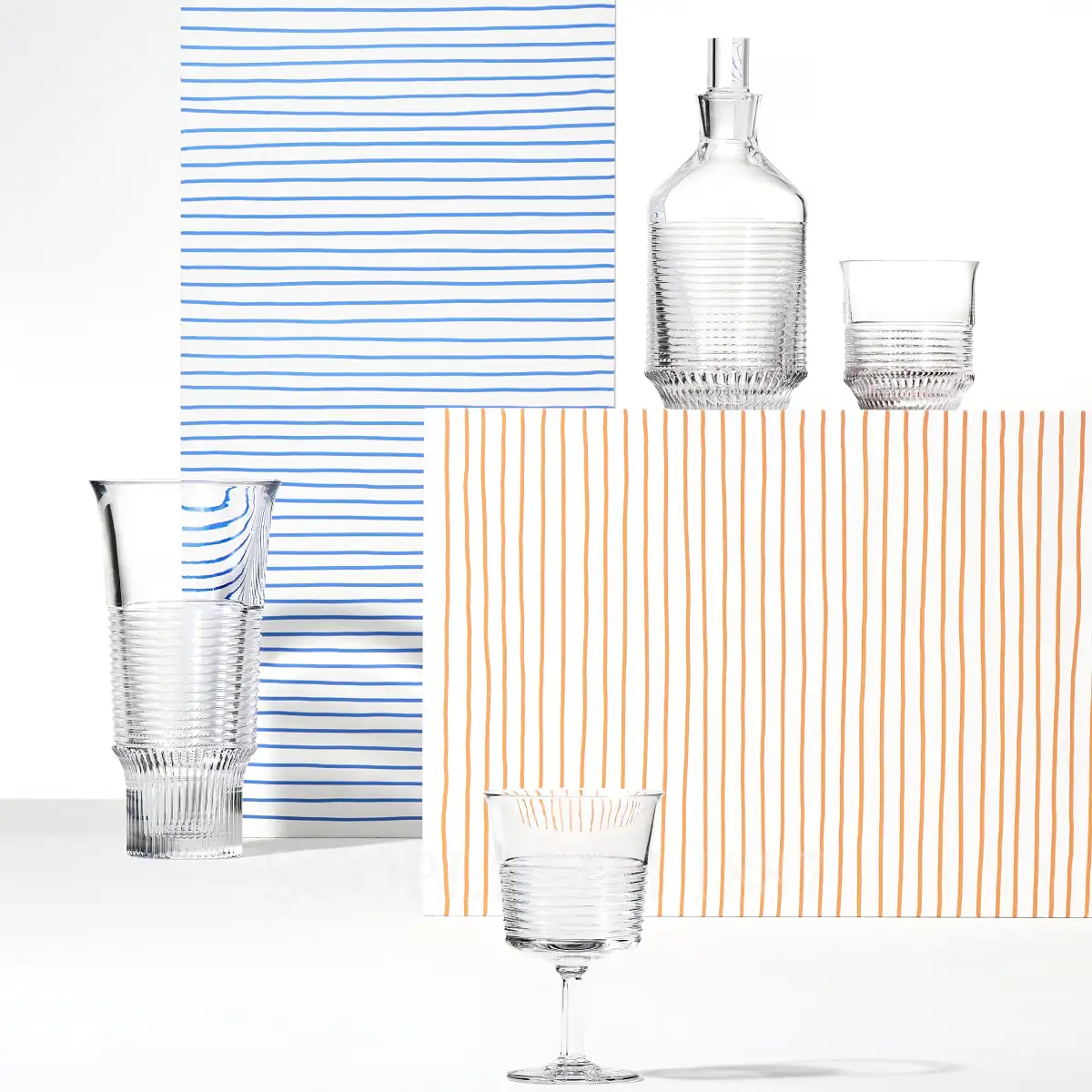 saint louis cadence crystal vase and glasses