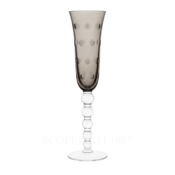 saint louis bubbles champagne flute grey