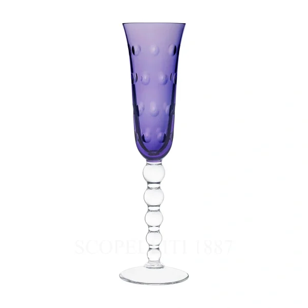 saint louis bubbles champagne flute purple