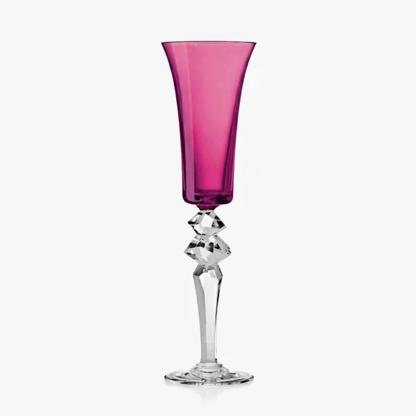saint louis excess champagne flute amethyst