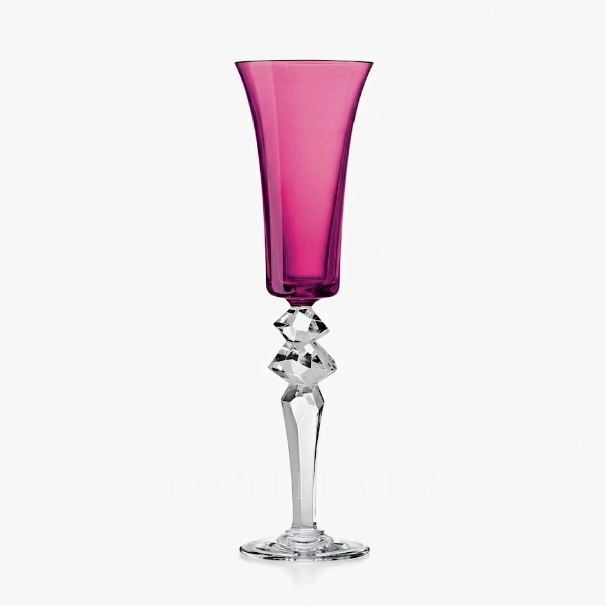 saint louis excess champagne flute amethyst