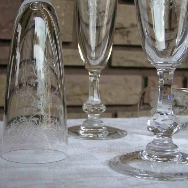 saint louis cleo champagne flutes