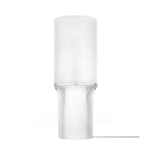 saint louis cadence tall table lamp with crystal lampshade