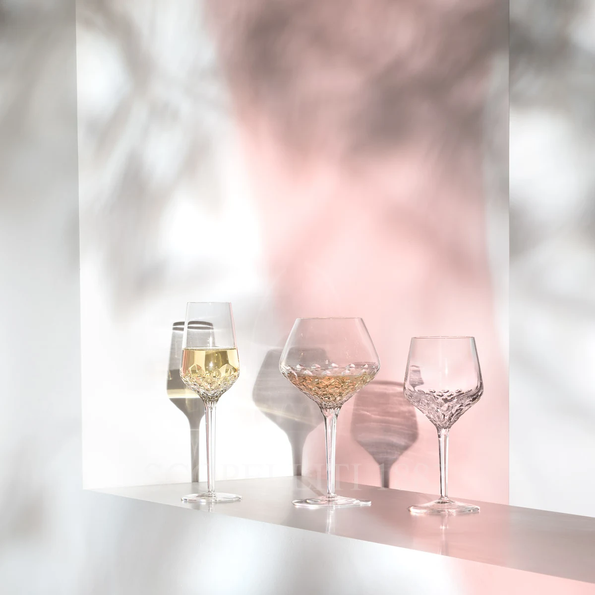 saint louis folia crystal glasses