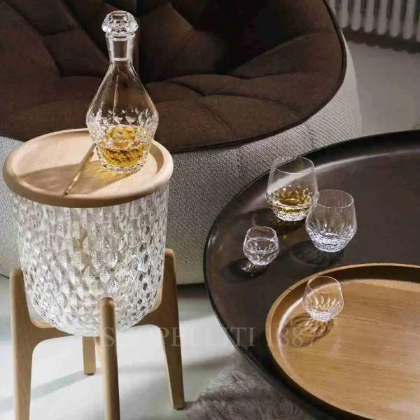 saint louis folia crystal round decanter