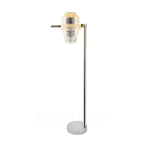 saint louis matrice floor lamp nickel plated