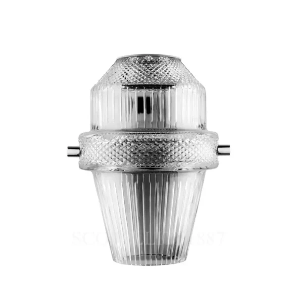 saint louis matrice crystal sconce nickel plated