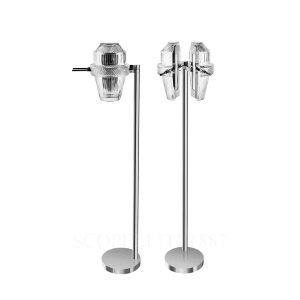 saint louis matrice floor lamp with nickel finish