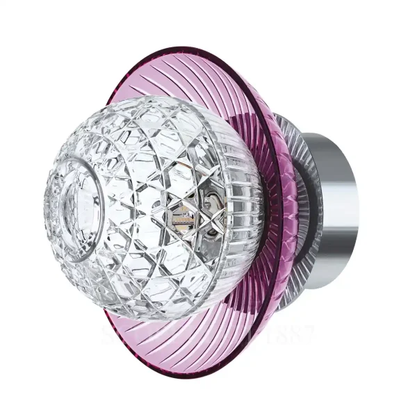 saint louis royal amethyst cup sconce stainless steel
