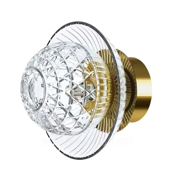 saint louis royal clear cup sconce gold