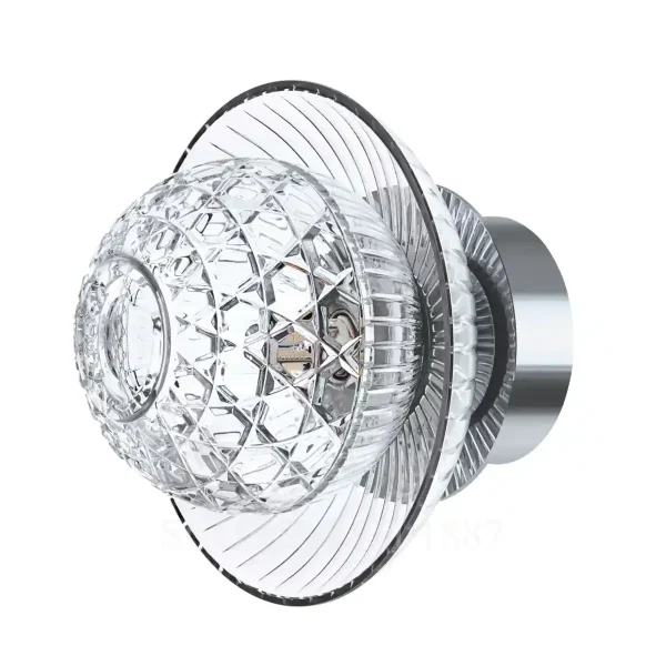 saint louis royal clear cup sconce stainless steel
