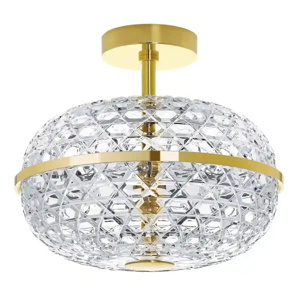 saint louis royal double ceiling light golden finish