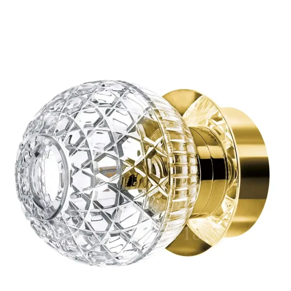 saint louis royal crystal sconce gold