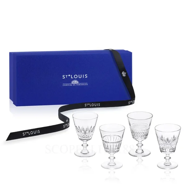 saint louis galerie des reines set of 4 glasses