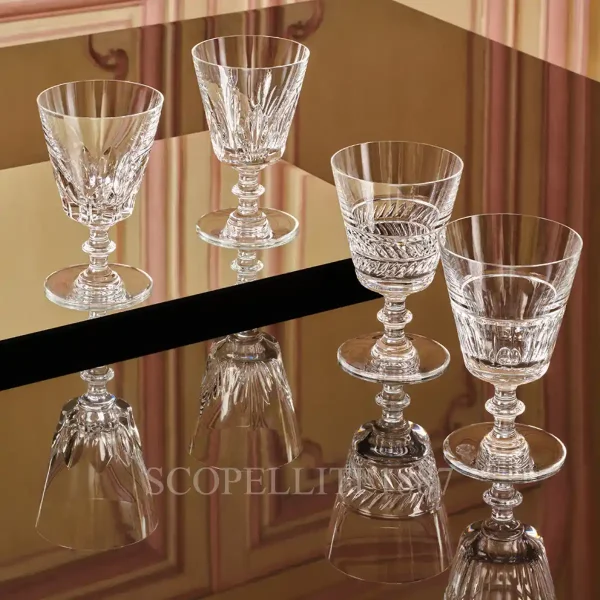 saint louis galerie des reines set of 4 glasses