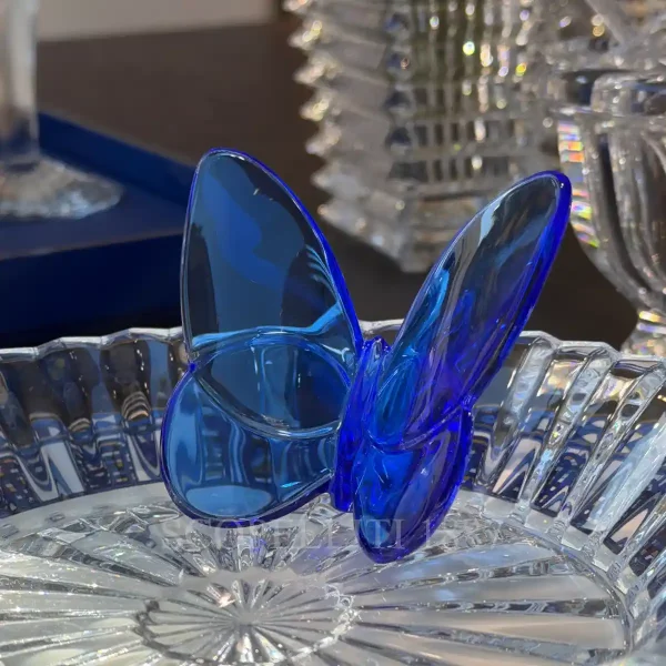 baccarat crystal butterfly blue