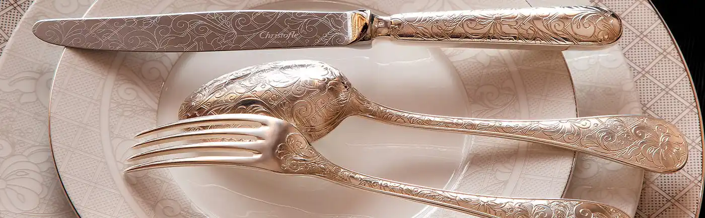 christofle silver plated cutlery jardin d eden