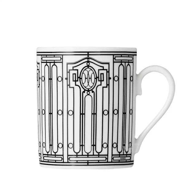 hermes h deco mug white